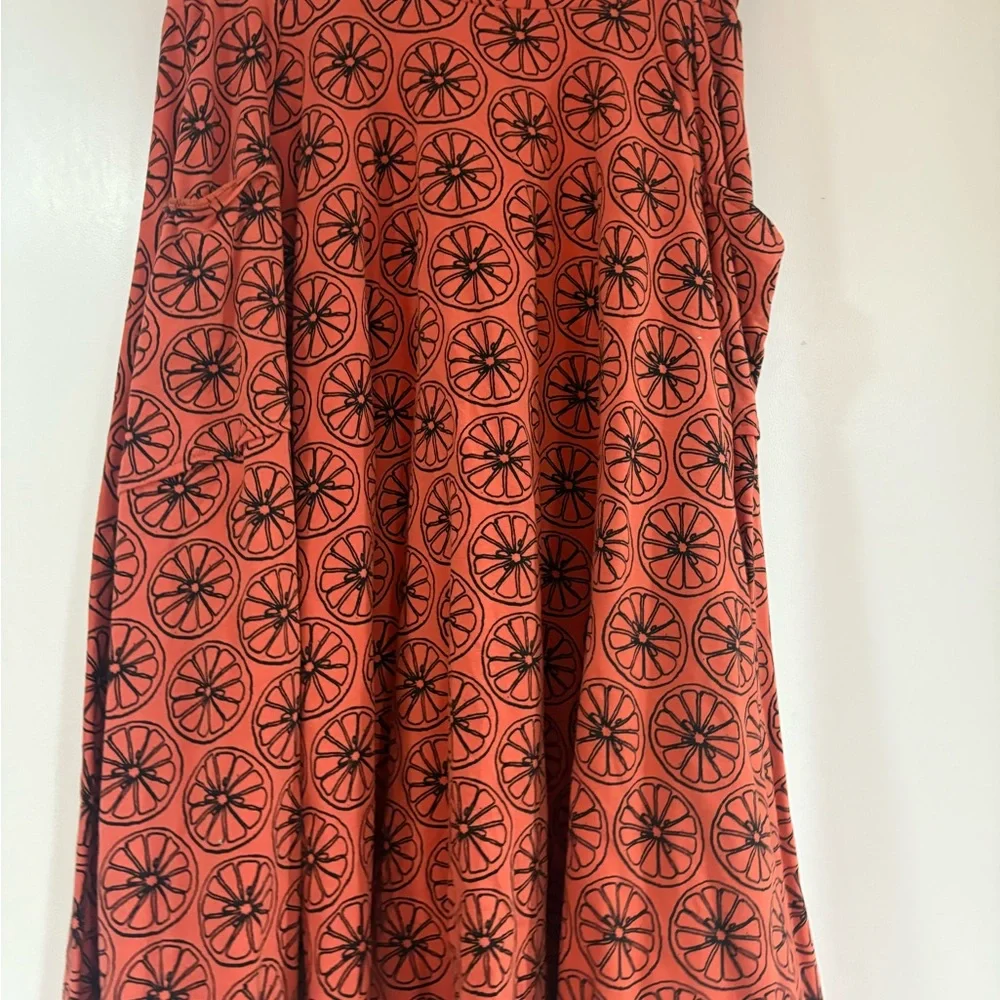 Effie's Heart Vibrant Orange Patterned Apparel - Picture 2 of 3